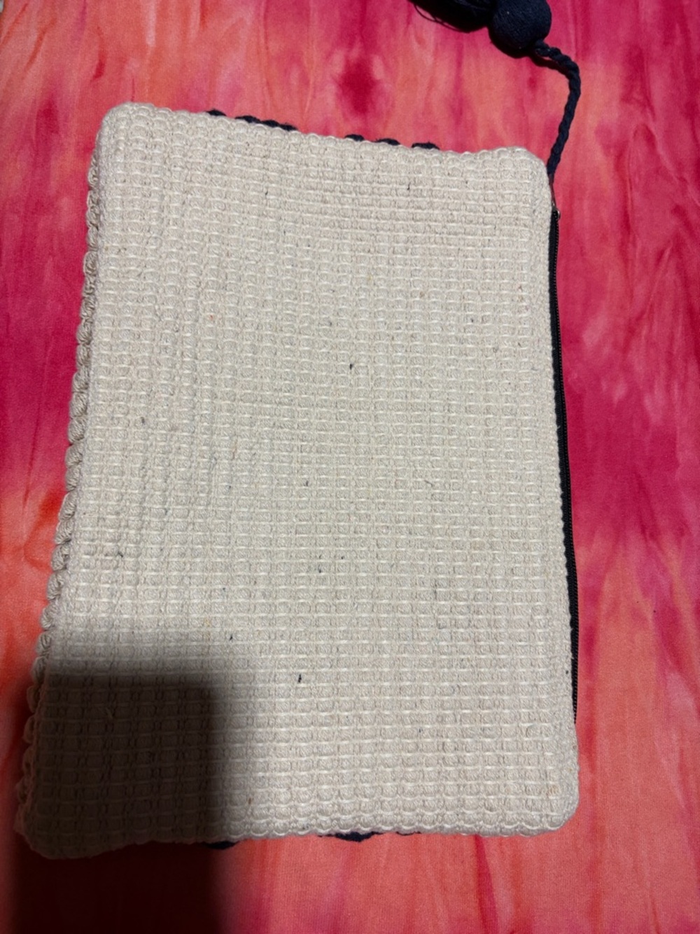 Ink + Alloy Navy & Cream Macram Clutch Bag View 4